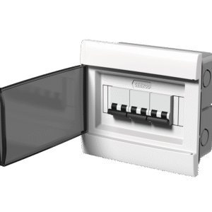 Caja P/TM de Embutir IP40 08 DIN Pta Fume