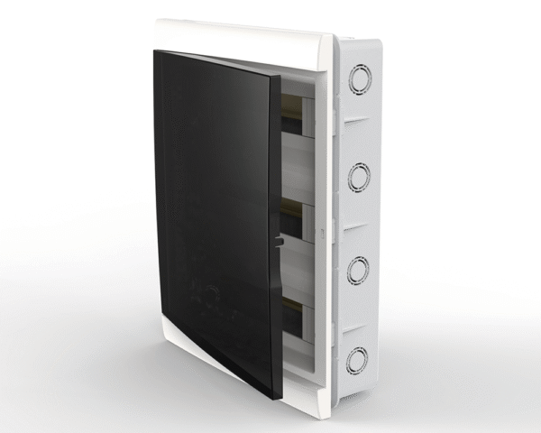 Caja P/TM de Embutir IP40 48 DIN Pta Fume