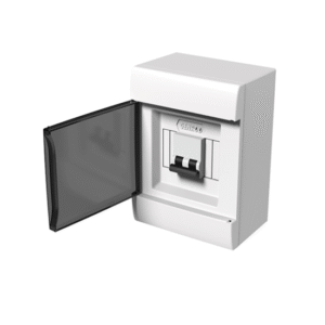 Caja P/TM de Superficie IP40 04 DIN Pta Fume