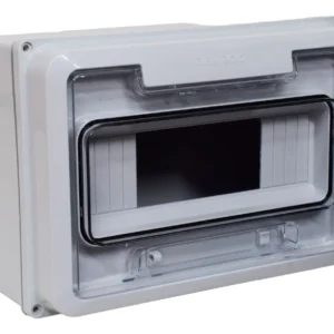Caja P/TM Pilar IP65 9 Mod DIN C/Tapa Transp.