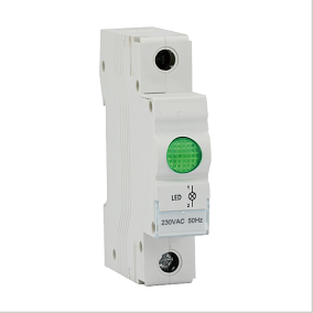 Ojo de Buey Led P/Riel Din 220v Verde
