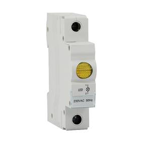 Ojo de Buey Led P/Riel Din 220v Ambar