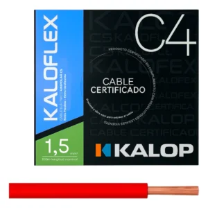 Cable Unipolar IRAM C4 01,50mm Roj x100Mts