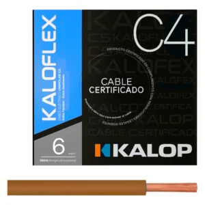 Cable Unipolar IRAM C4 06,00mm Mar x100Mts