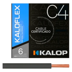 Cable Unipolar IRAM C4 06,00mm Neg x100Mts