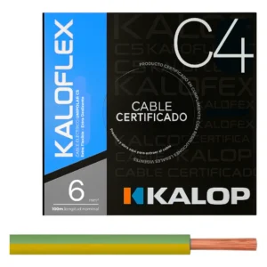Cable Unipolar IRAM C4 06,00mm V/A x100Mts
