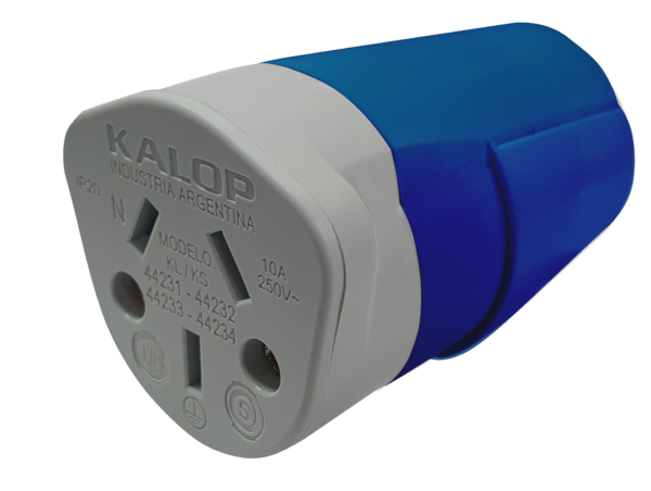 Ficha Heavy Duty Hembra Binorma Azul