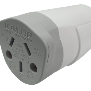 Ficha Heavy Duty Hembra Binorma Blanca