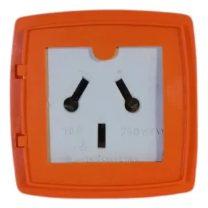 Soporte Base Naranja C/Toma 10A