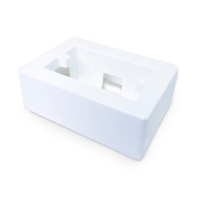 Caja PVC Rect. Ext. Blanca Maxi Alta