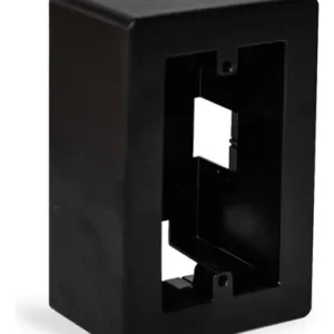 Caja PVC Rect. Ext. Negra Mini Baja