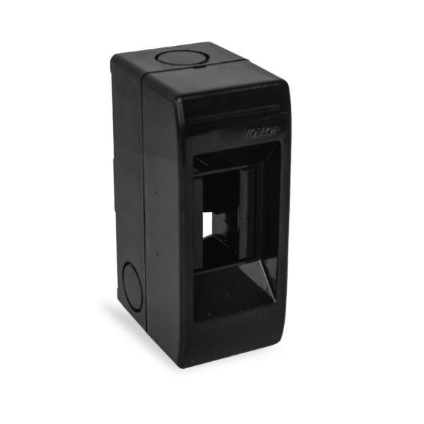 Caja P/Termicas Negra 2 DIN S/Tapa