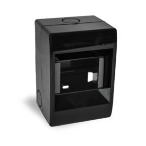 Caja P/Termicas Negra 4 DIN S/Tapa