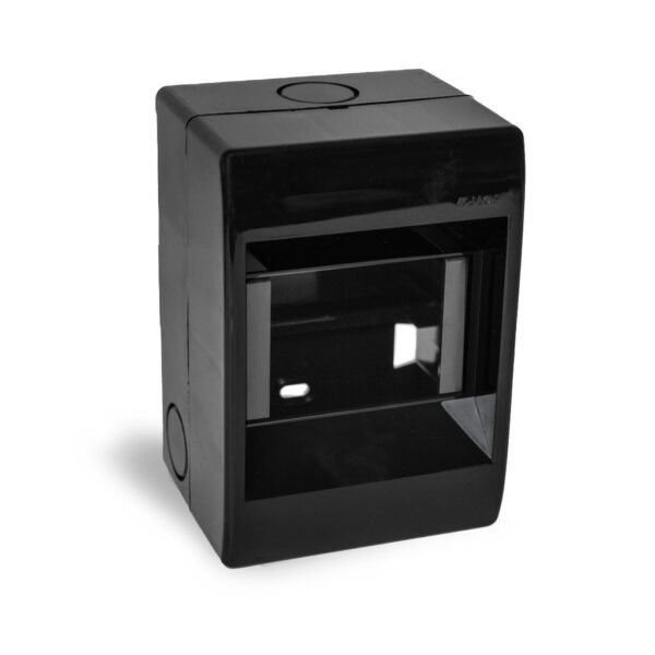 Caja P/Termicas Negra 4 DIN S/Tapa