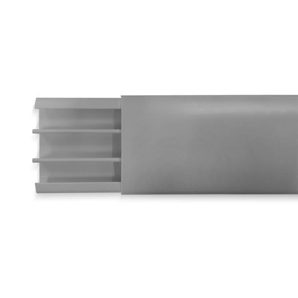 Piso canal C/Adh. 75x17mm Gris xMt