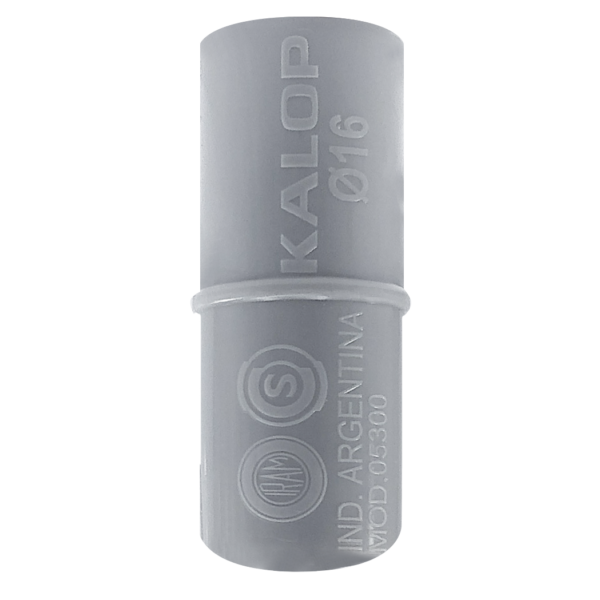 Union PVC Gris LS0H P/Caño 16mm