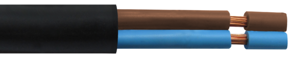 Cable TPR Ngr BOB. IRAM C5 2x01,00mm xMts
