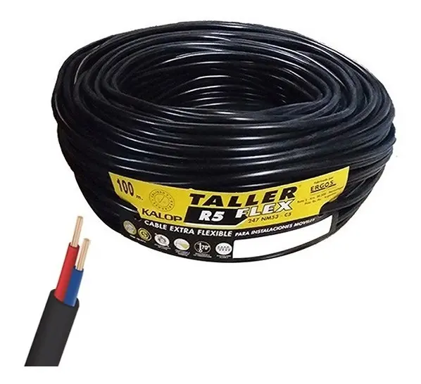 Cable TPR Ngr IRAM C5 2x04,00mm x100Mts