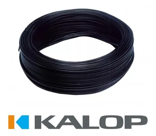Cable Paralelo Negro C5 2x00,75mm x100Mts