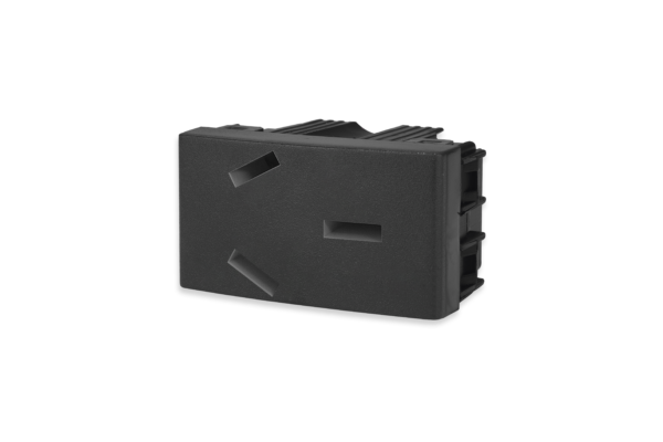 Mod. Toma 20A (1mod) Negro
