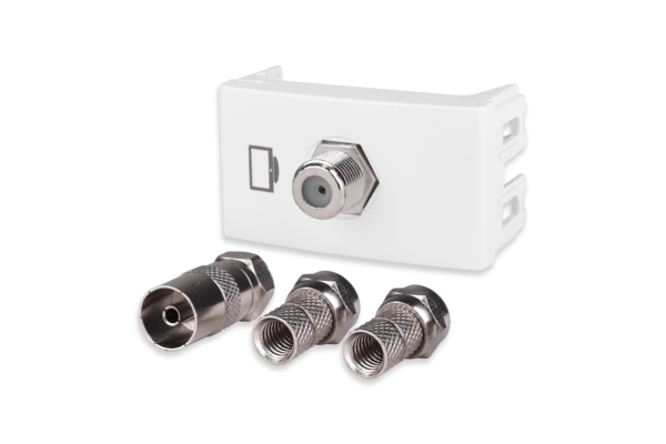 Mod. CATV Divisor Incorporado Blanco