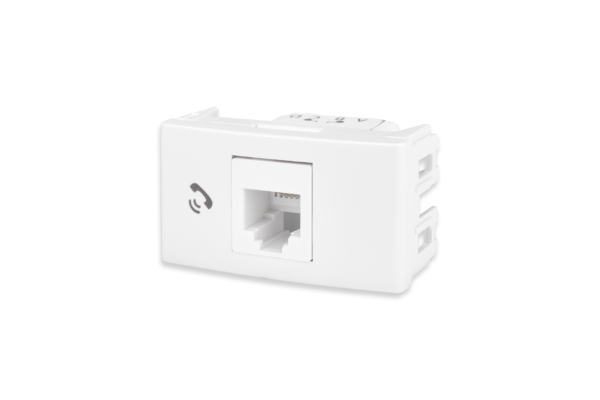 Mod. RJ11 Telefonico Blanco