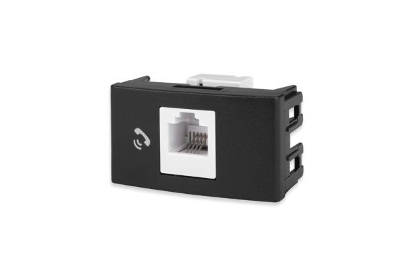 Mod. RJ11 Telefonico Negro