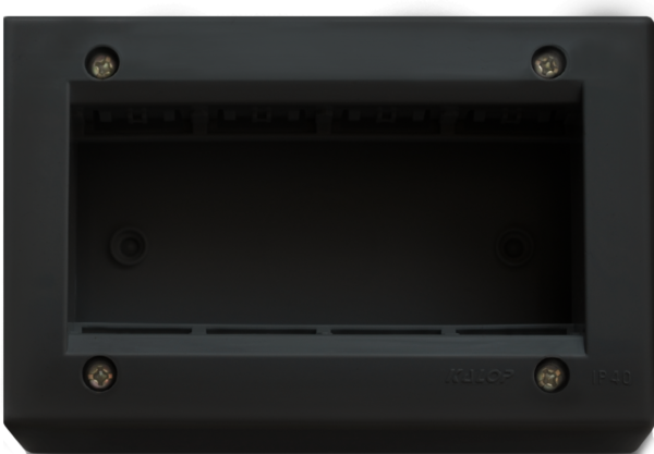Caja Sigma Negra IP40 4 Mod