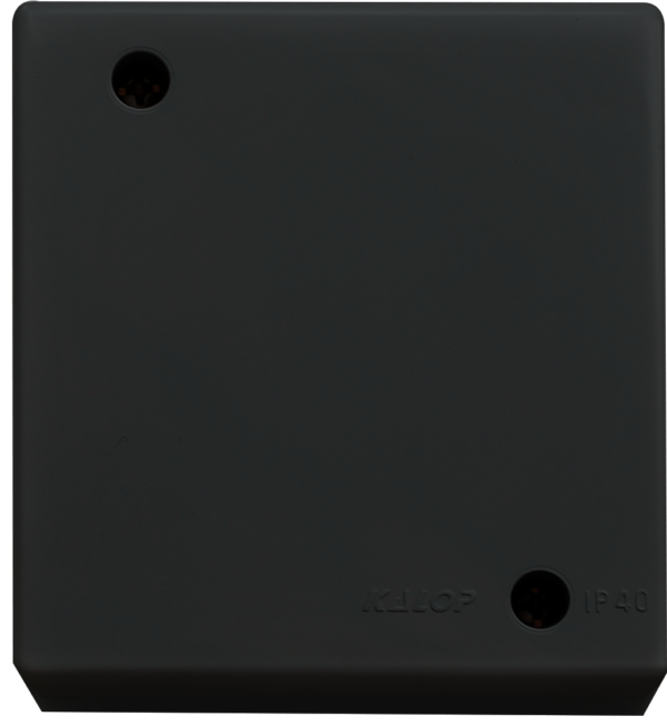 Caja Sigma Negra IP40 Ciega Cuadrada