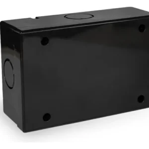 Caja Sigma Negra IP40 Ciega Rectangular