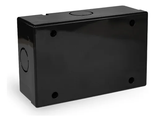 Caja Sigma Negra IP40 Ciega Rectangular
