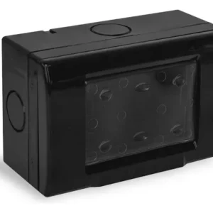 Caja Sigma Negra IP55 C/Tapa Membrana 3 Mod.