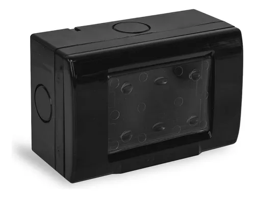Caja Sigma Negra IP55 C/Tapa Membrana 3 Mod.
