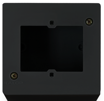 Caja Sigma Negra IP40 P/Bastidor Mignon 5x5