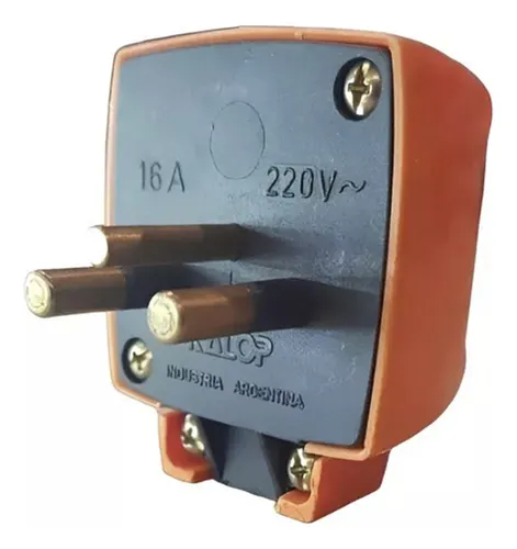 Ficha Industrial Macho Naranja 2x16A+T
