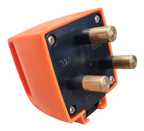 Ficha Industrial Macho Naranja 3x32A