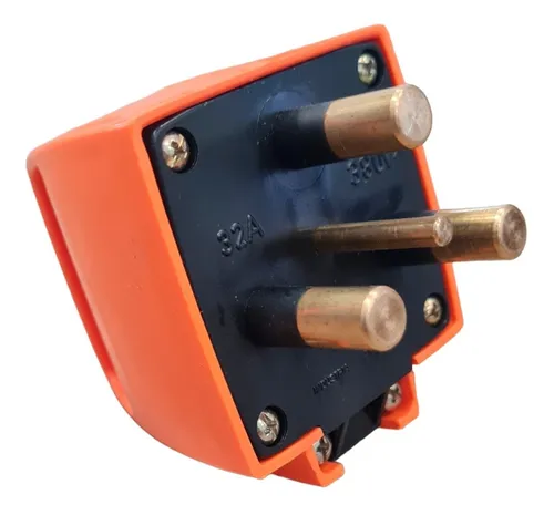 Ficha Industrial Macho Naranja 3x32A+T
