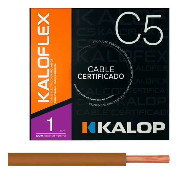 Cable Unipolar IRAM C5 01,00mm Mar x100Mts