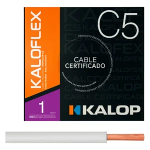 Cable Unipolar IRAM C5 01,00mm Bla x100Mts
