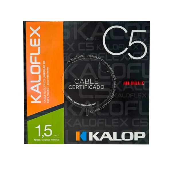 Cable Unipolar IRAM C5 01,50mm Bla x100Mts