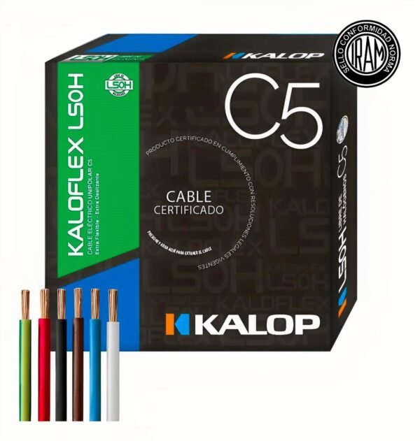 Cable Unipolar LSOH IRAM C5 02,50mm Mar x100Mts