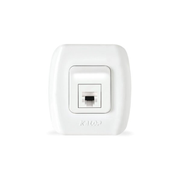 Base TEKNA de Superf. Blanca RJ11 Cat 3 6P