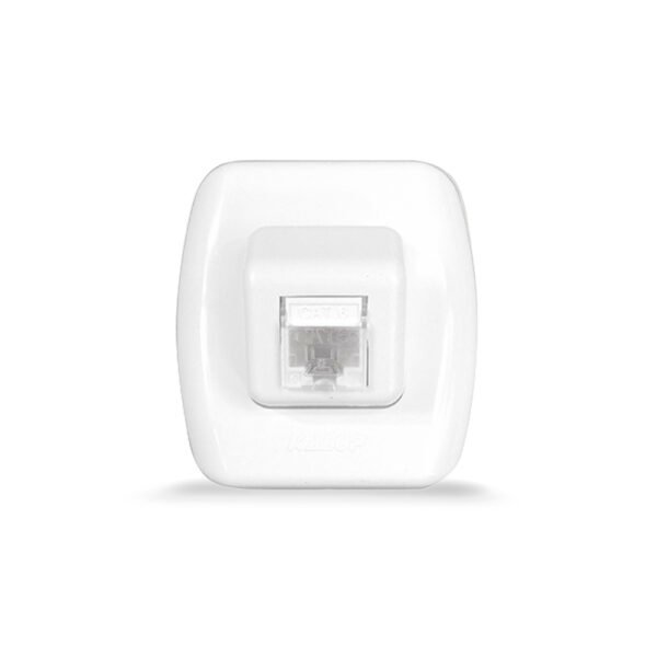 Base TEKNA de Superf. Blanca RJ45 Cat 6