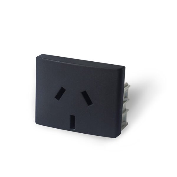 Mod. Toma 10A 1.5Modulos Negro