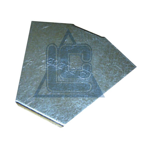 Acc. Bandeja 0,7 Tapa C. Plana 45° 150mm